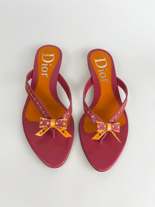 Christian Dior “D’trick” Leather Heels